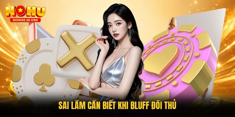 Sai lầm cần biết khi bluff đối thủ